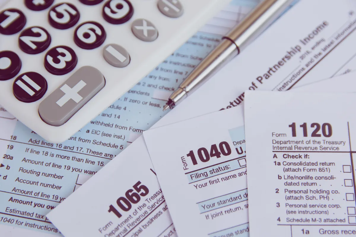 image of us tax forms