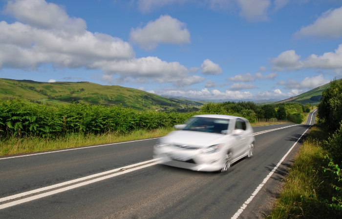 Image of a speed car to represent reckless driving