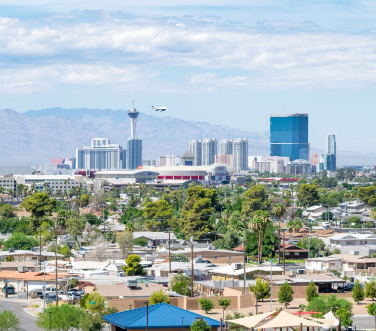 Image of the Las Vegas strip in the afternoon