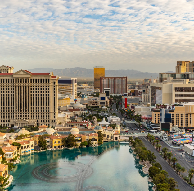 Image of Las Vegas during the evening