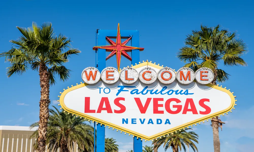 Image of the Welcome to Fabulous Las Vegas Nevada in the day